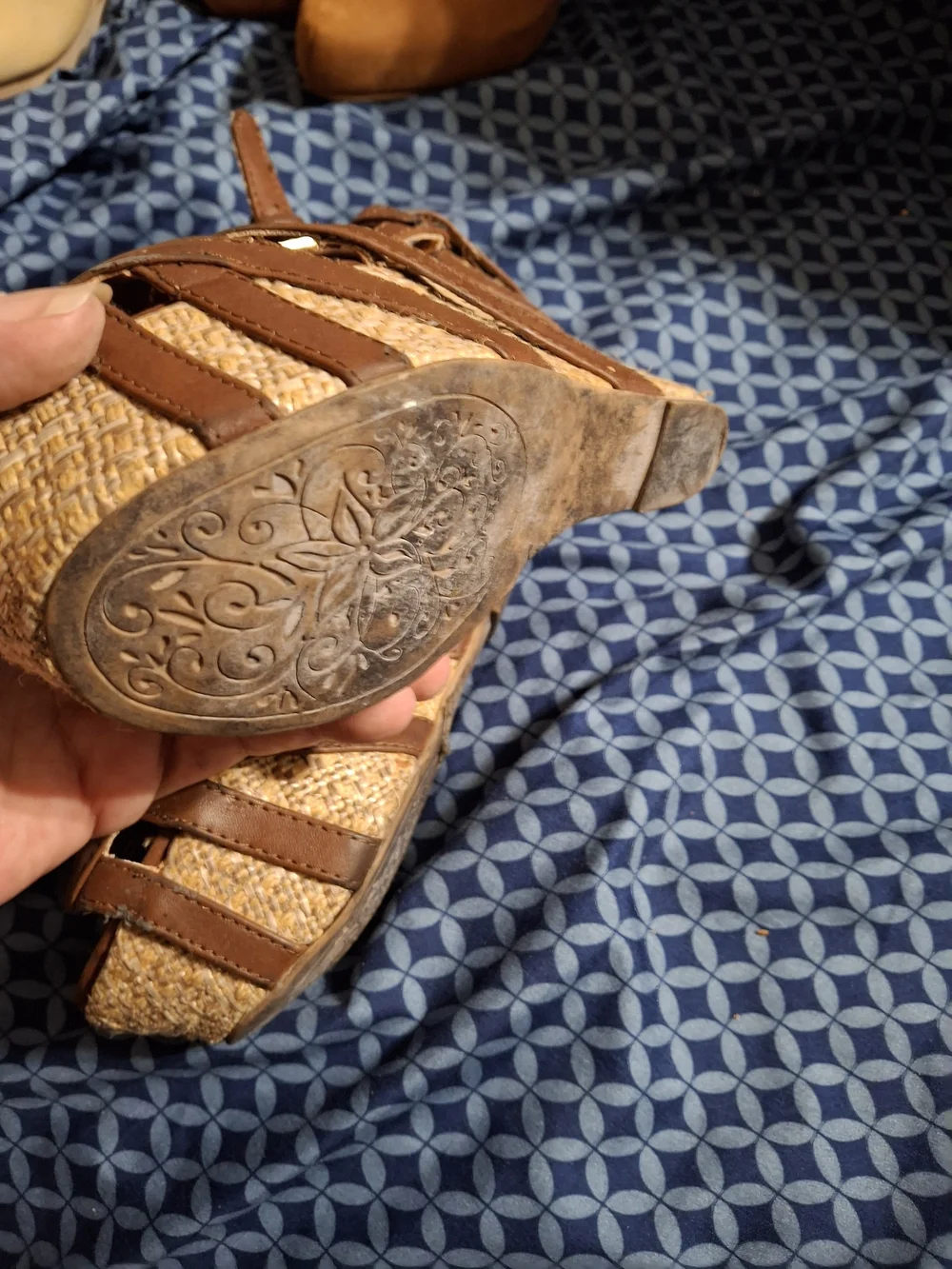 Women’s Brown Strappy Wedge Sandals - Classic Summer Style